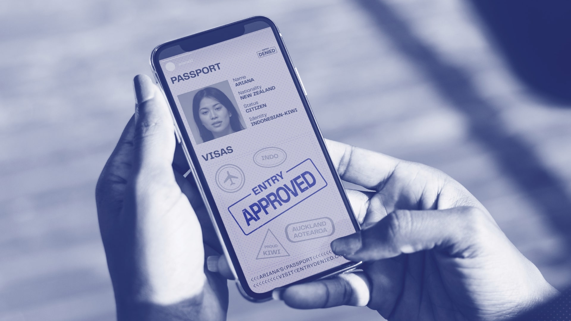 Passport takeaway on smartphone