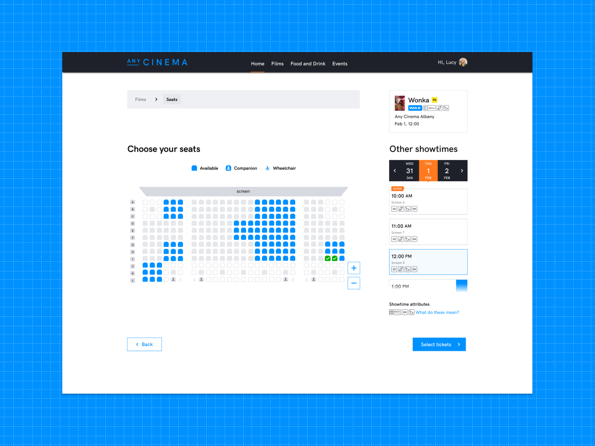 Sketch of single-view page concept